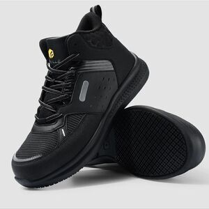 FitVille Men's High-top SteelCore Work Boots Size 12.5 EW